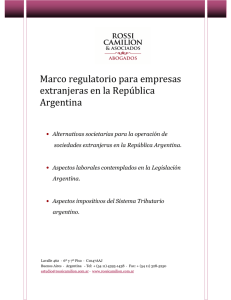 Marco regulatorio para empresas extranjeras en la República