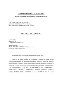 Sentencia de la Audiencia Provincial de Sevilla