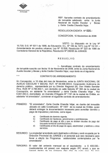 REF: Aprueba contrato de arrendamiento de inmueble