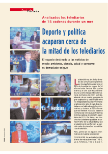 Deporte y política acaparan cerca de la mitad de los