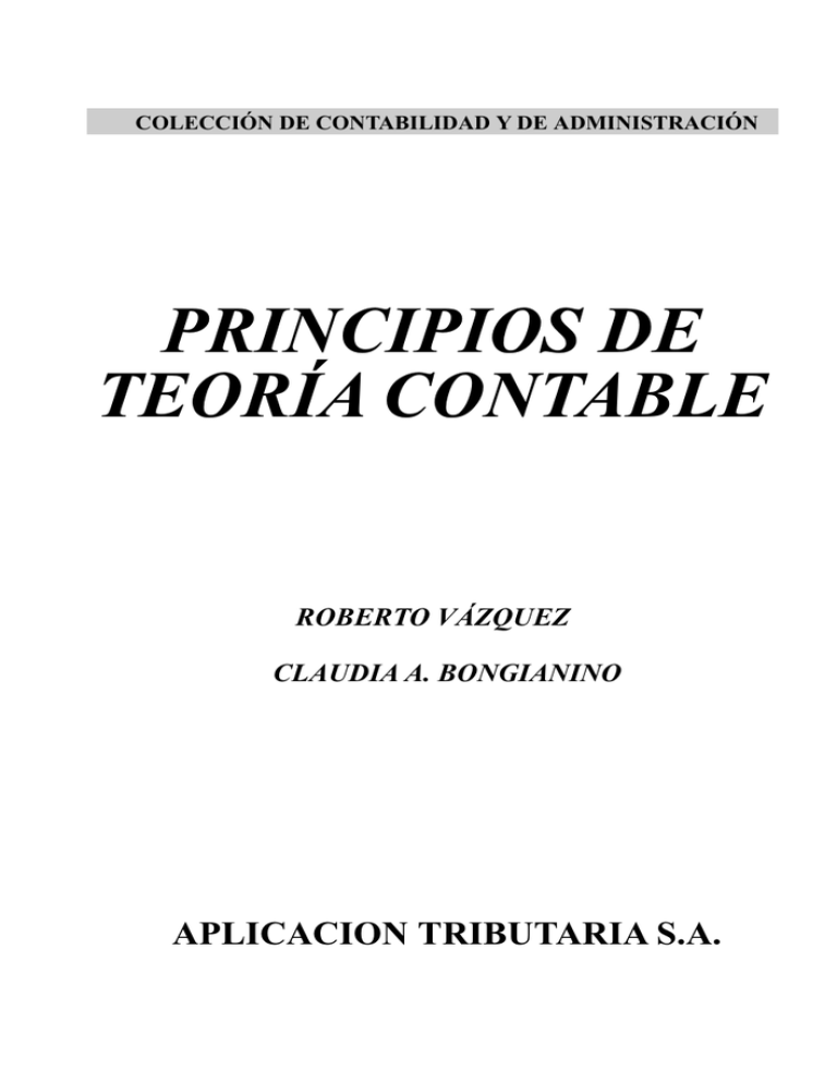 Principios De Teoría Contable