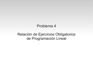 Problema 4 Relación de Ejercicios Obligatorios de Programación