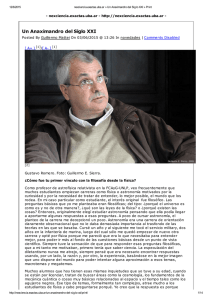 Un Anaximandro del Siglo XXI