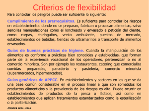 Criterios de flexibilidad