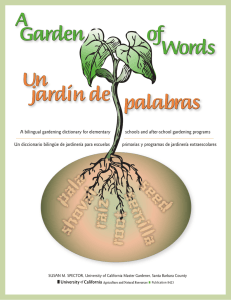 A Garden of Words / Un jardín de palabras