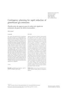 Contingency planning for rapid reduction of greenhouse gas