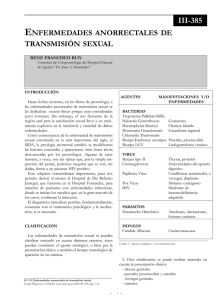 Lesiones anorrectales de transmisión sexual.