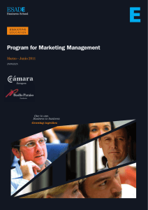 Program for Marketing Management