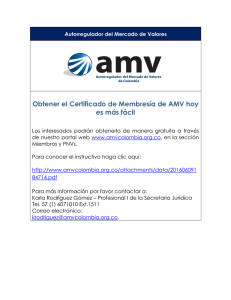 Obtener el Certificado de Membresía de AMV hoy es más fácil
