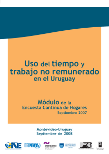 Uso tiempo trabajo no remunerado - Instituto Nacional de Estad&iacute;stica