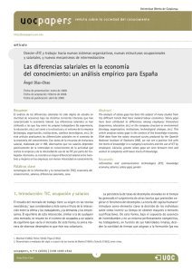 un análisis empírico para España - Universitat Oberta de Catalunya