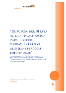 “El futuro del BI está en la automatización para ofrecer herramientas