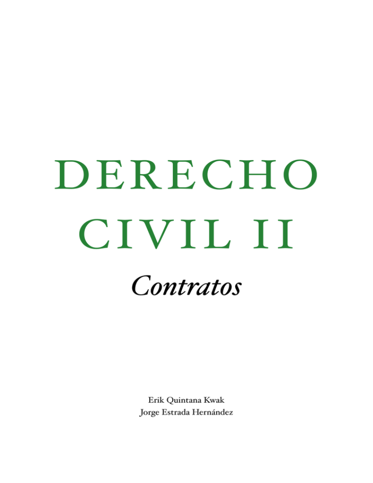 Contratos - Apuntes Derecho