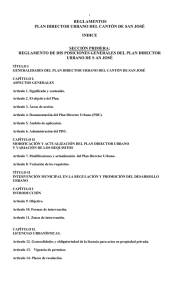 Plan Director Urbano de San Jos&eacute; - e