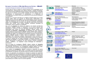 European Consortium of Microbial Resources Centres