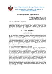 Acuerdo Plenario N° 8 - 2011