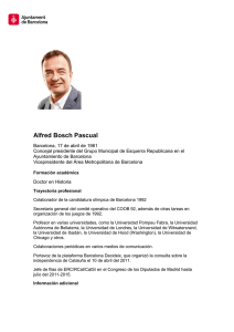 Alfred Bosch Pascual - Ajuntament de Barcelona
