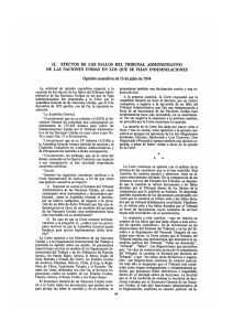 EFECTOS DE LOS FALLOS DEL TRIBUNAL ADMINISTRATIVO DE