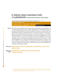 El sistema urbano colombiano frente - Revistas científicas Pontifica