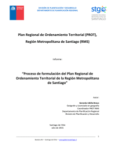 Plan Regional de Ordenamiento Territorial (PROT)