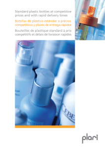 Standard plastic bottles at competitive prices and with rapid delivery