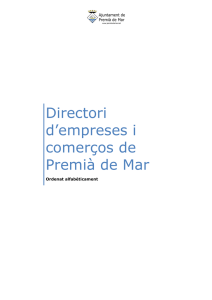 directori-empreses-comercos - Ajuntament de Premià de Mar