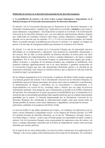 Resumen sobre la Tortura en el Derecho