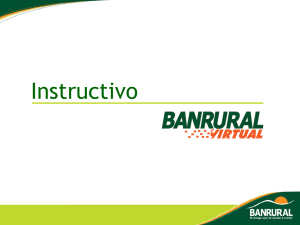 Instructivo Banrural Virtual - Iniciar sesión