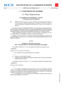 Modificación Resol 26.1.2015 de la Dirección General de Seguridad