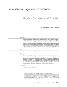 Competencia Lingüística y Educación
