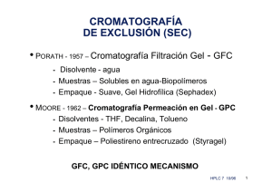 CROMATOGRAFÍA DE EXCLUSIÓN (SEC)