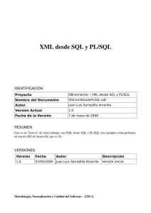 XML desde SQL y PL/SQL