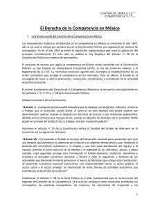 El Derecho de la Competencia en México