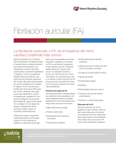 Fibrilación auricular (FA)