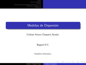 Medidas de Dispersión