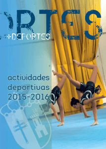 programa de actividades deportivas 2015-2016