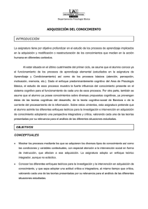 adquisicion de conocimiento - Universidad Autónoma de Madrid