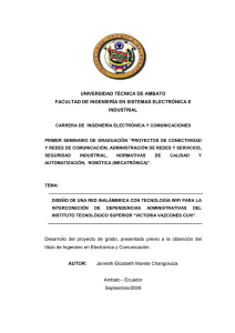 UNIVERSIDAD TÉCNICA DE AMBATO FACULTAD DE INGENIERÍA