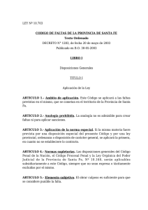 ley 10703 - CODIGO DE FALTAS - t.o.2003