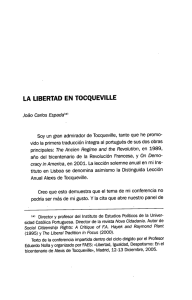 La libertad en Tocqueville