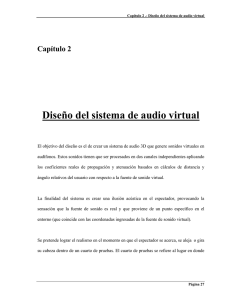 Capítulo 2 Diseño del sistema de audio virtual