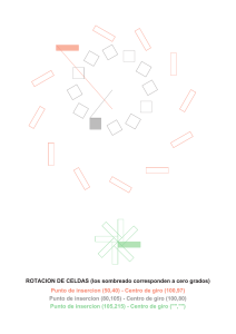 ROTACION DE CELDAS (los sombreado corresponden a cero