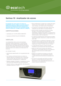Serinus 10 Analizador de ozono