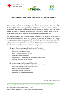 Cruz Roja Colombiana Seccional Tolima ACTA DE