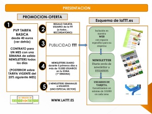 PUBLICIDAD TTT PROMOCION-OFERTA Esquema de laTTT.es