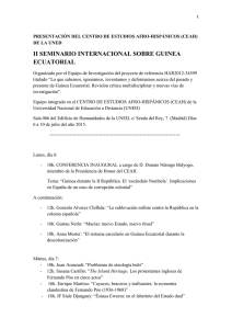 ii seminario internacional sobre guinea ecuatorial