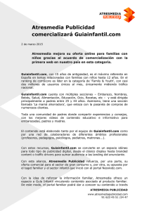 Atresmedia Publicidad comercializará Guiainfantil.com