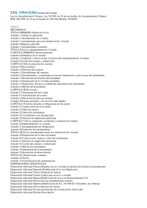 Ley de Arrendamientos Urbanos LAU Legislación