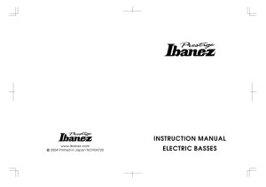 instruction manual electric basses