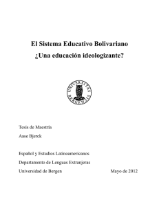 El Sistema Educativo Bolivariano ¿Una educación ideologizante?